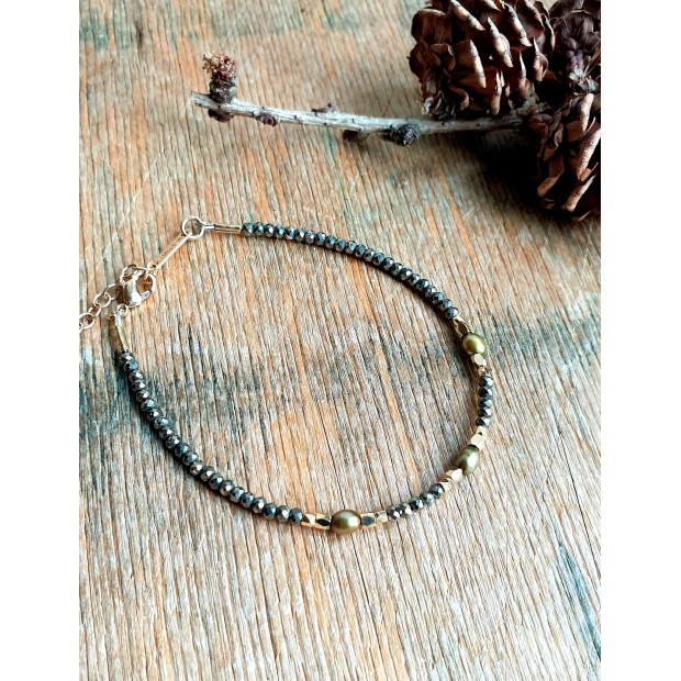 Hanka IN apyrankė su piritais ir perlu